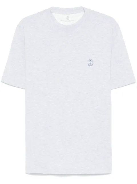 Brunello Cucinelli playera con logo estampado