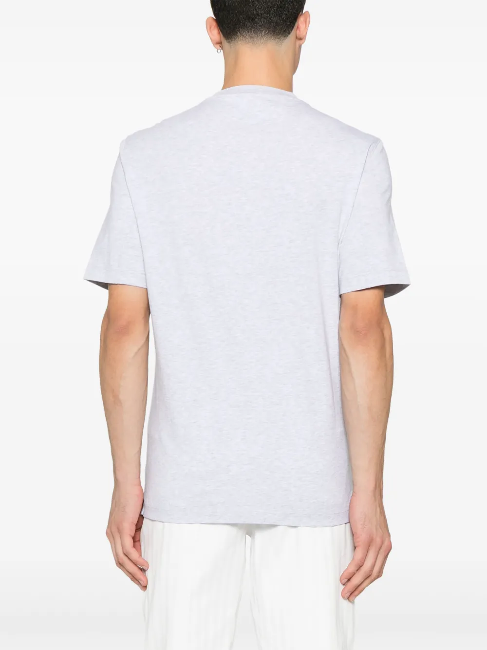 Brunello Cucinelli T-shirt met logoprint Grijs