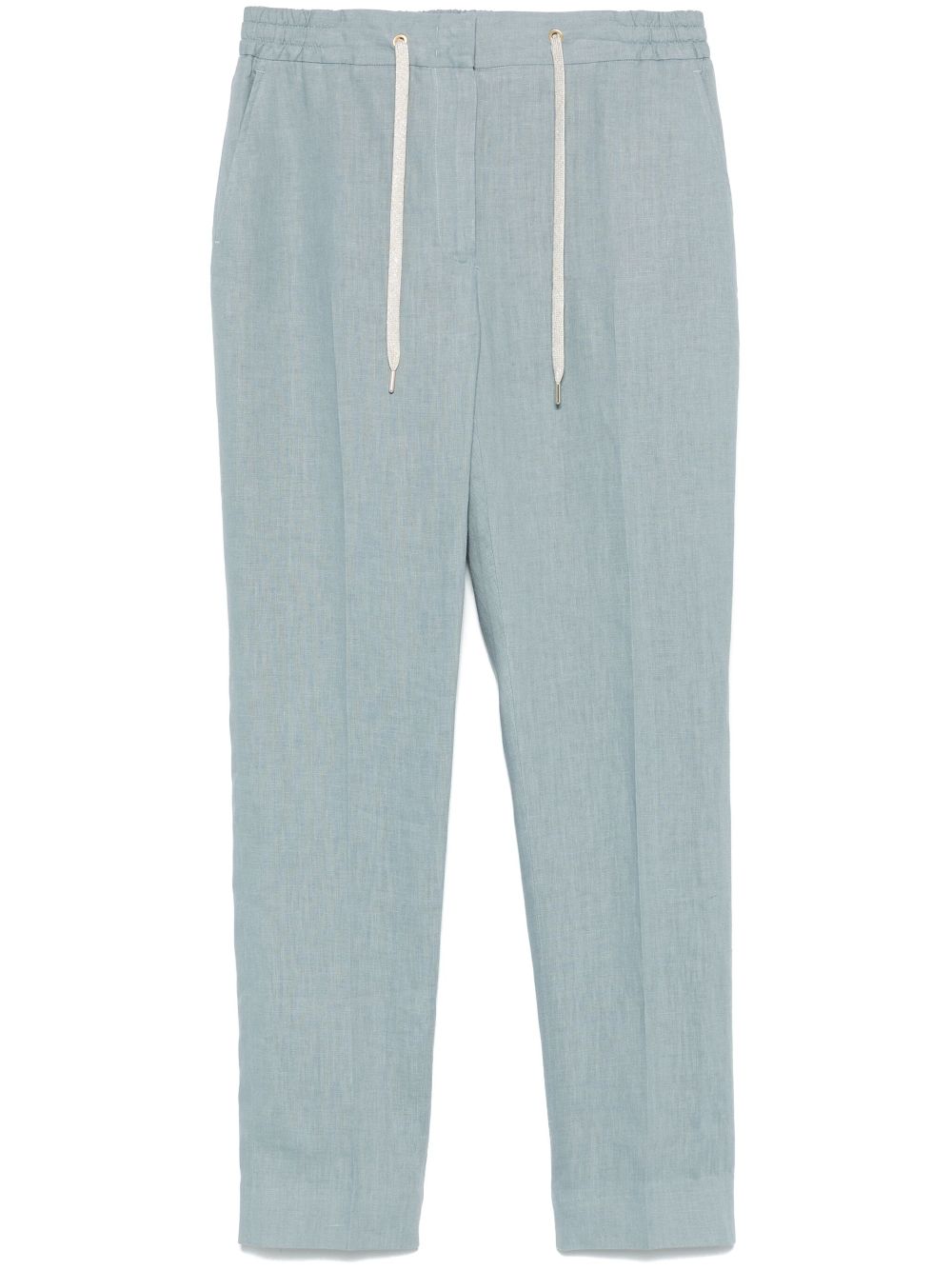 Eleventy linen trousers - Blue