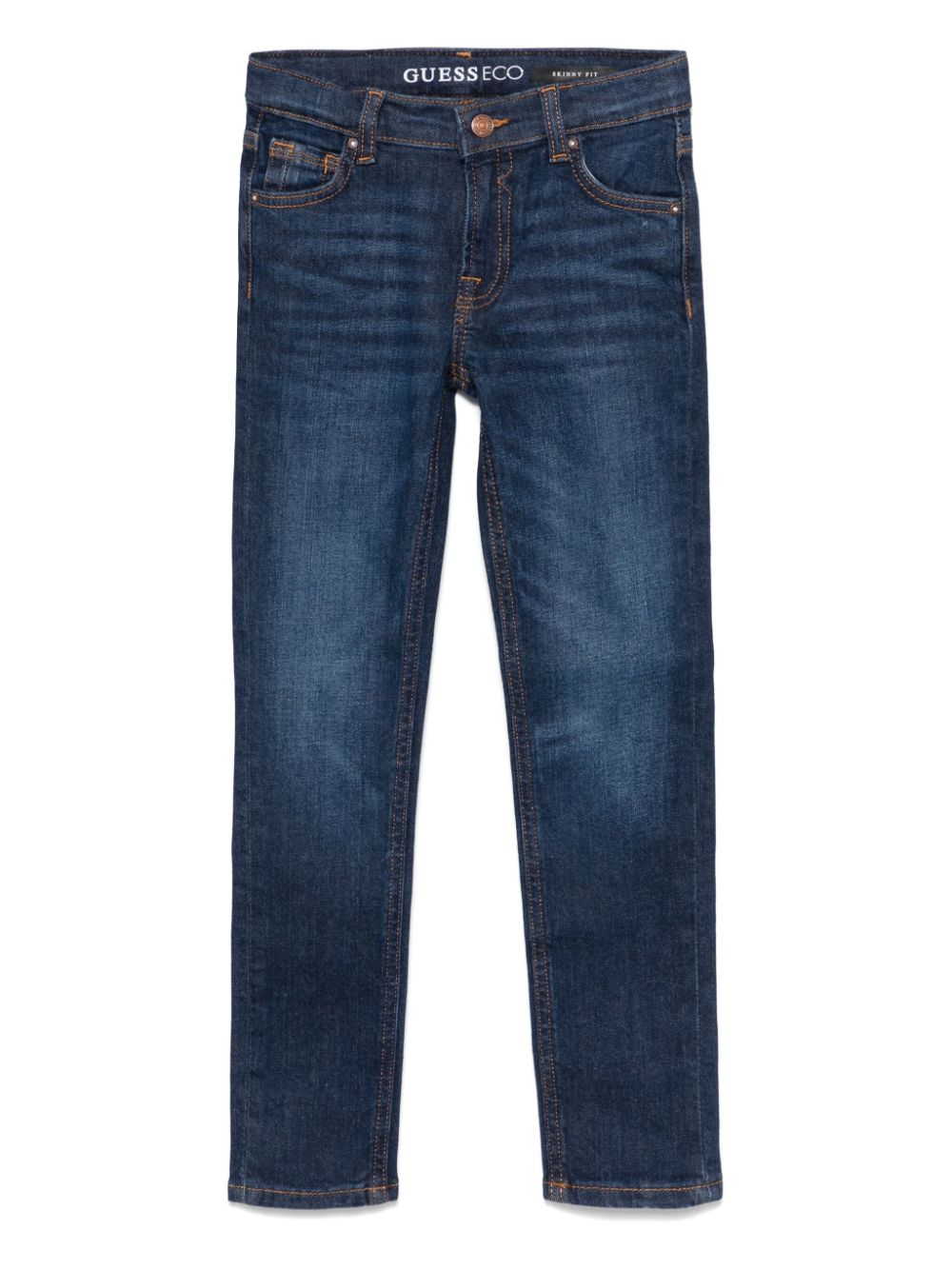 Guess kids Jeans met toelopende pijpen Blauw