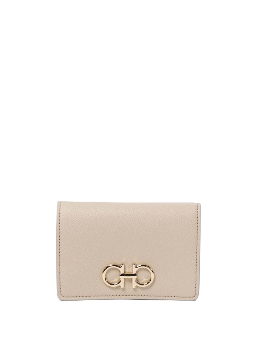 Ferragamo Portemonnee met logoplakkaat Beige