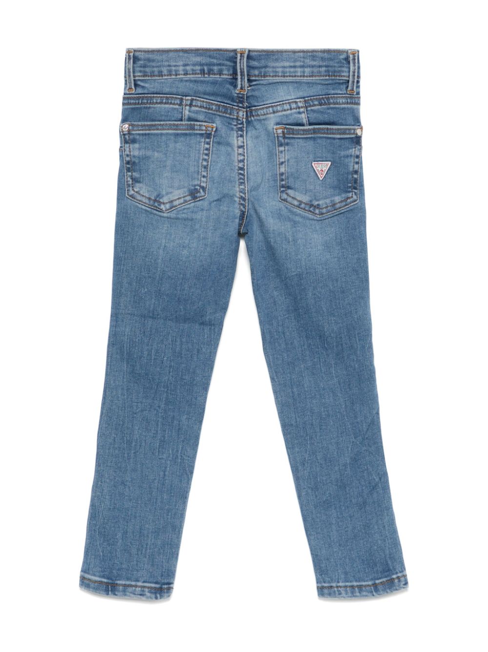 guess kids logo-patch jeans - Blauw