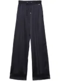 Herno satin palazzo pants - Blue