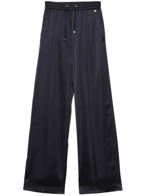 Herno pantalones palazzo satinados