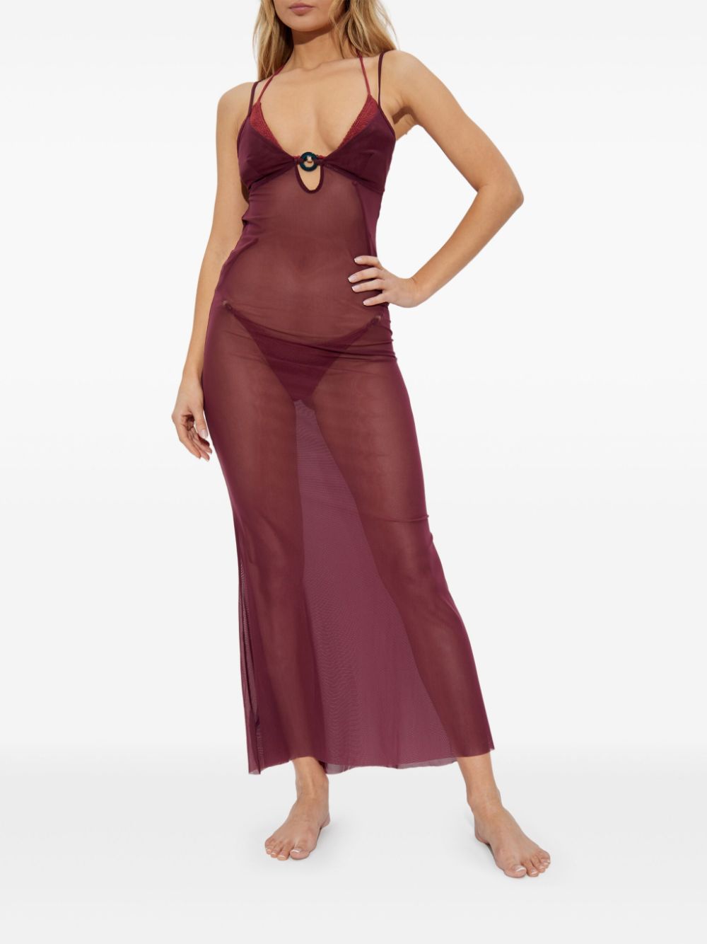 Bond-eye Cindy maxi dress - Rood