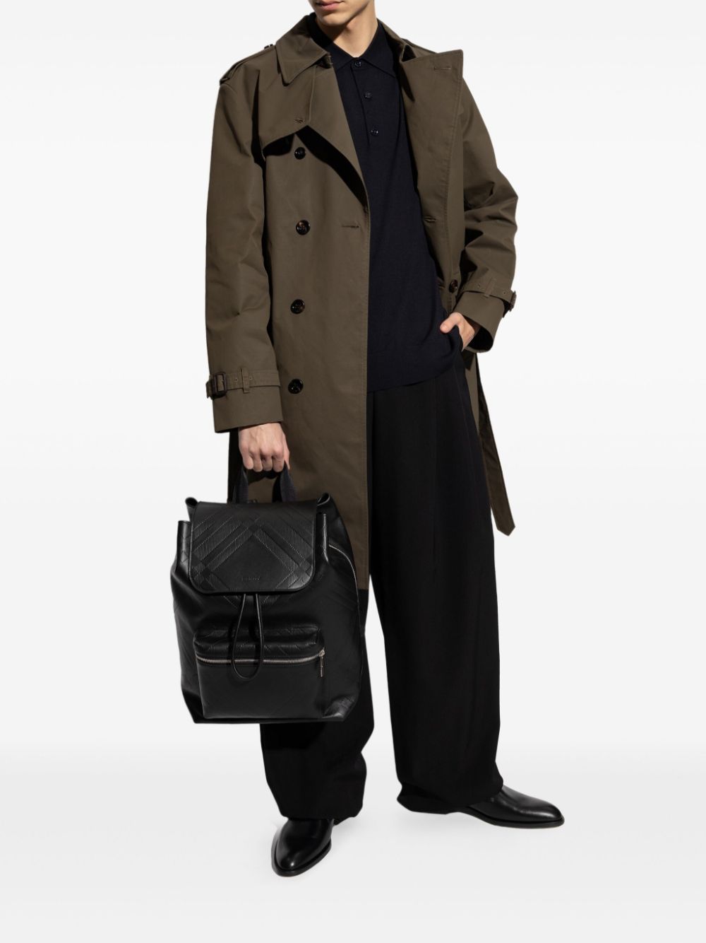 Burberry cotton trench coat - Bruin