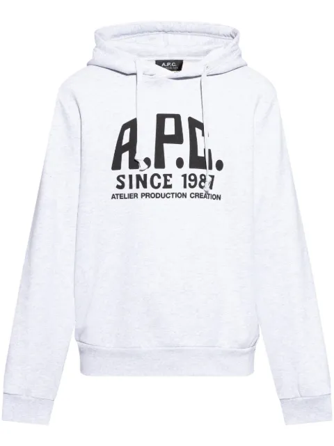 A.P.C. Hoodie mit Logo-Print