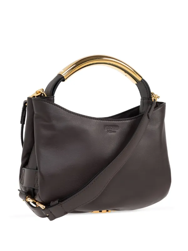 Moschino レザー トートバッグ | ブラウン | FARFETCH JP