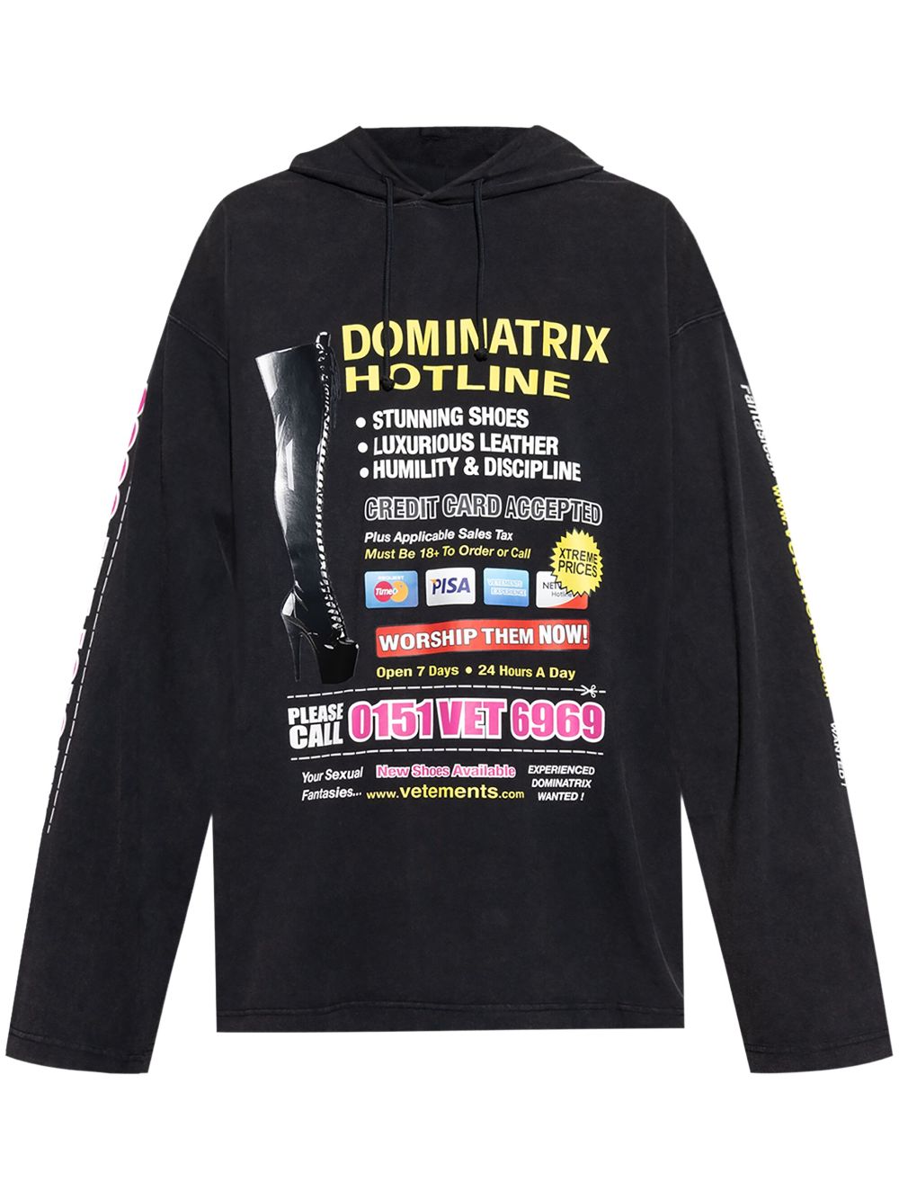 graphic-print hoodie