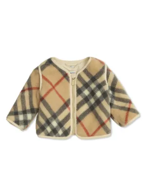 Burberry Kids Jaqueta Xadrez Dupla Face | Neutro | FARFETCH BR