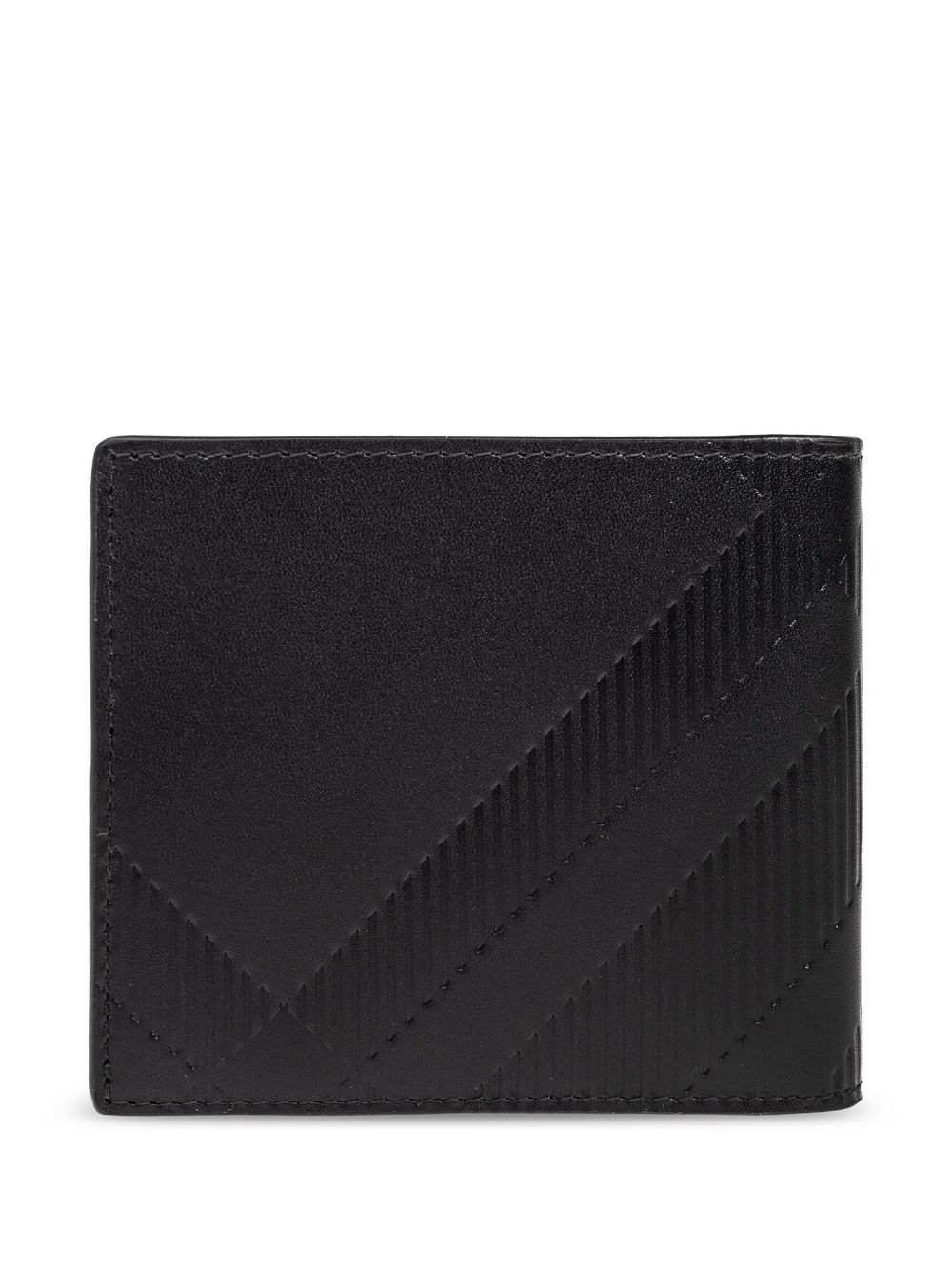 Burberry checked wallet - Zwart