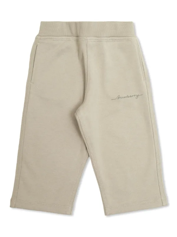 Burberry Kids Logo Track Pants Neutrals FARFETCH CH