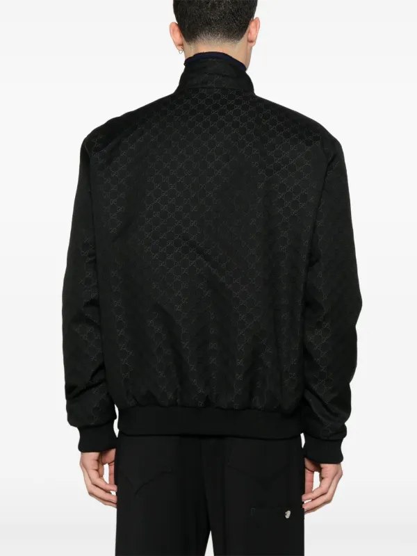 【関税&送料込】Gucci Bomber Jacket Gucci GG-print Cotton Bomber Jacket | Blue | FARFETCH