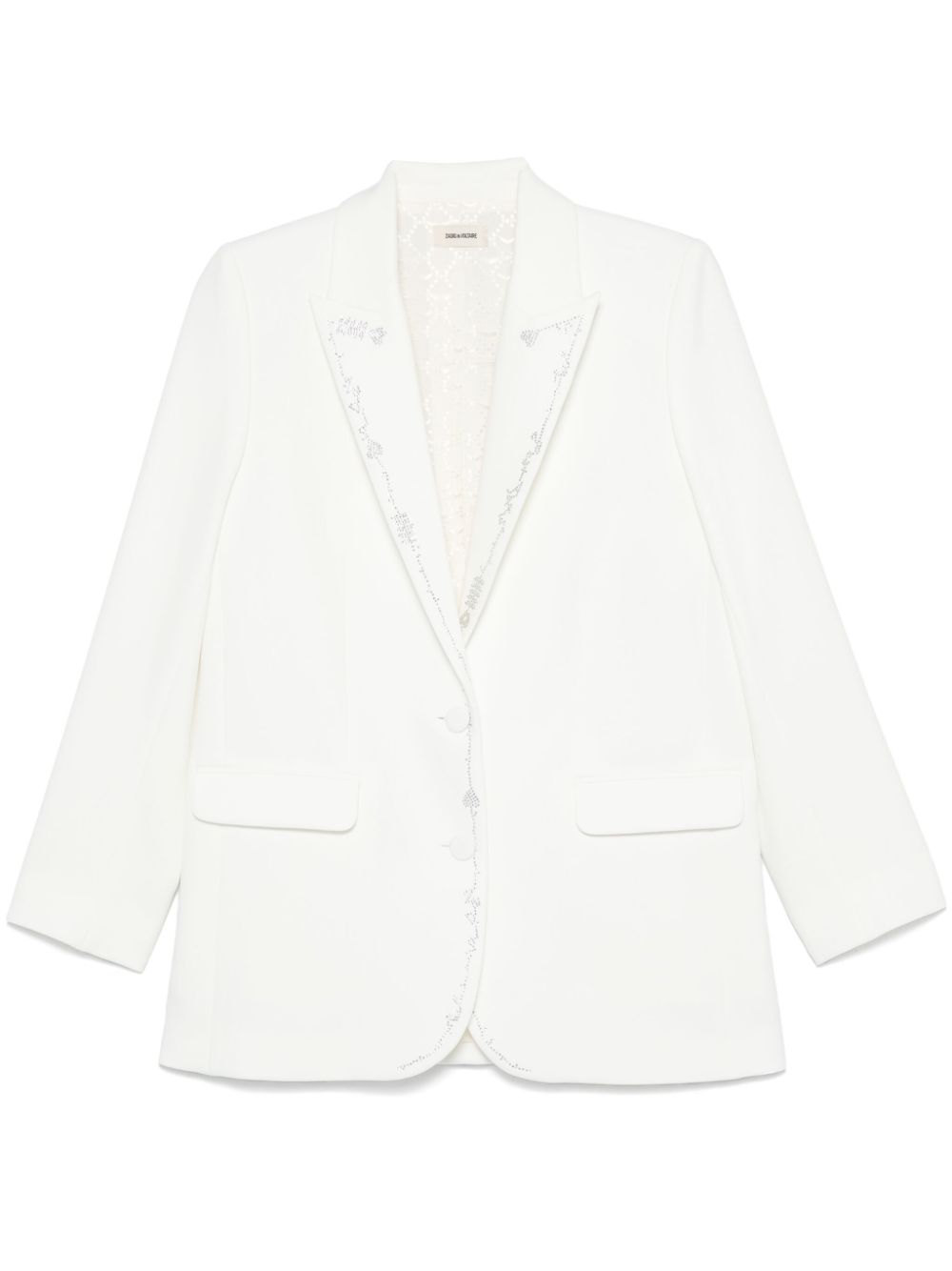 Zadig&Voltaire Viva blazer met stras Wit