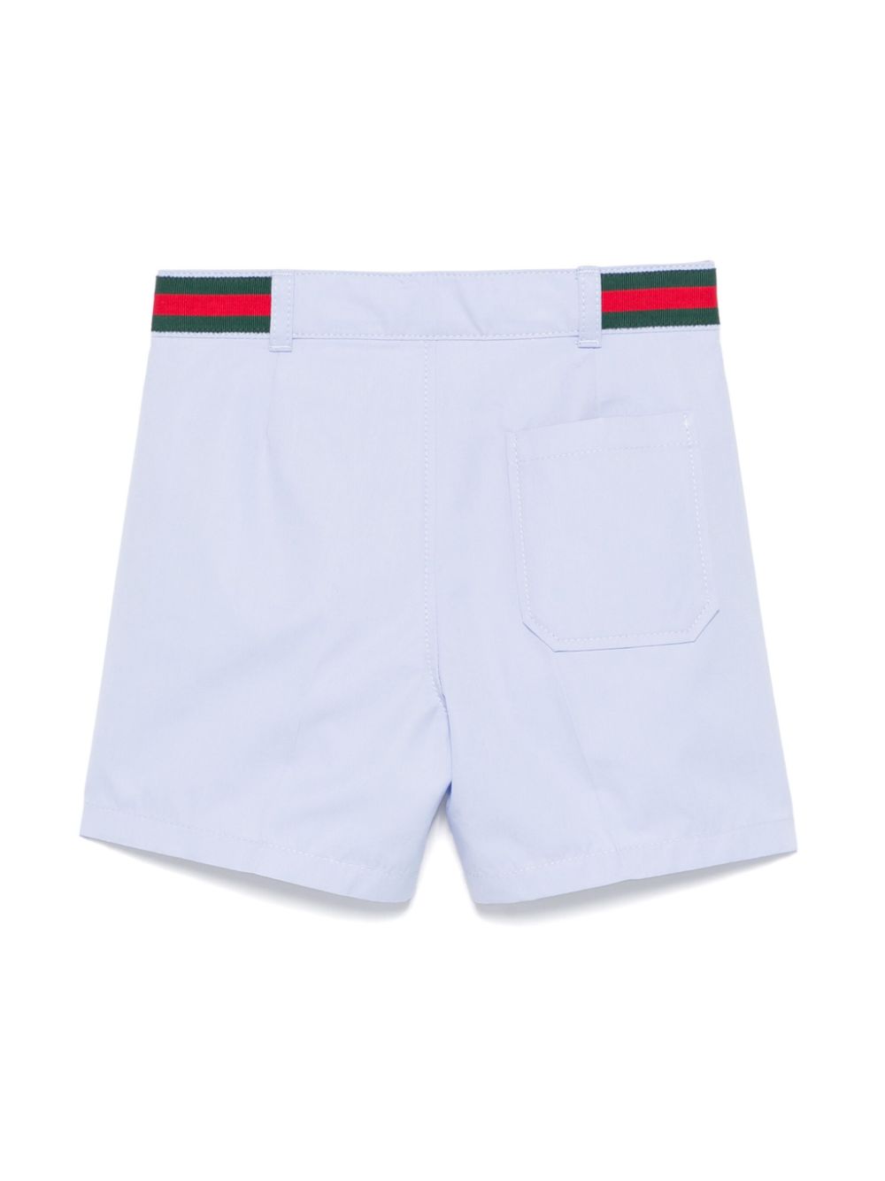 Gucci Kids Web-stripe shorts - Blauw