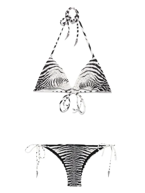 Bikini à motif zébré - Roberto Cavalli - Modalova