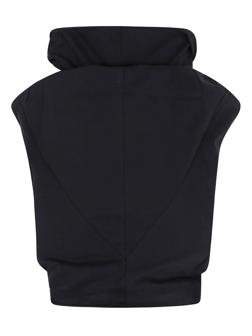 Rick Owens funnel neck top - Zwart