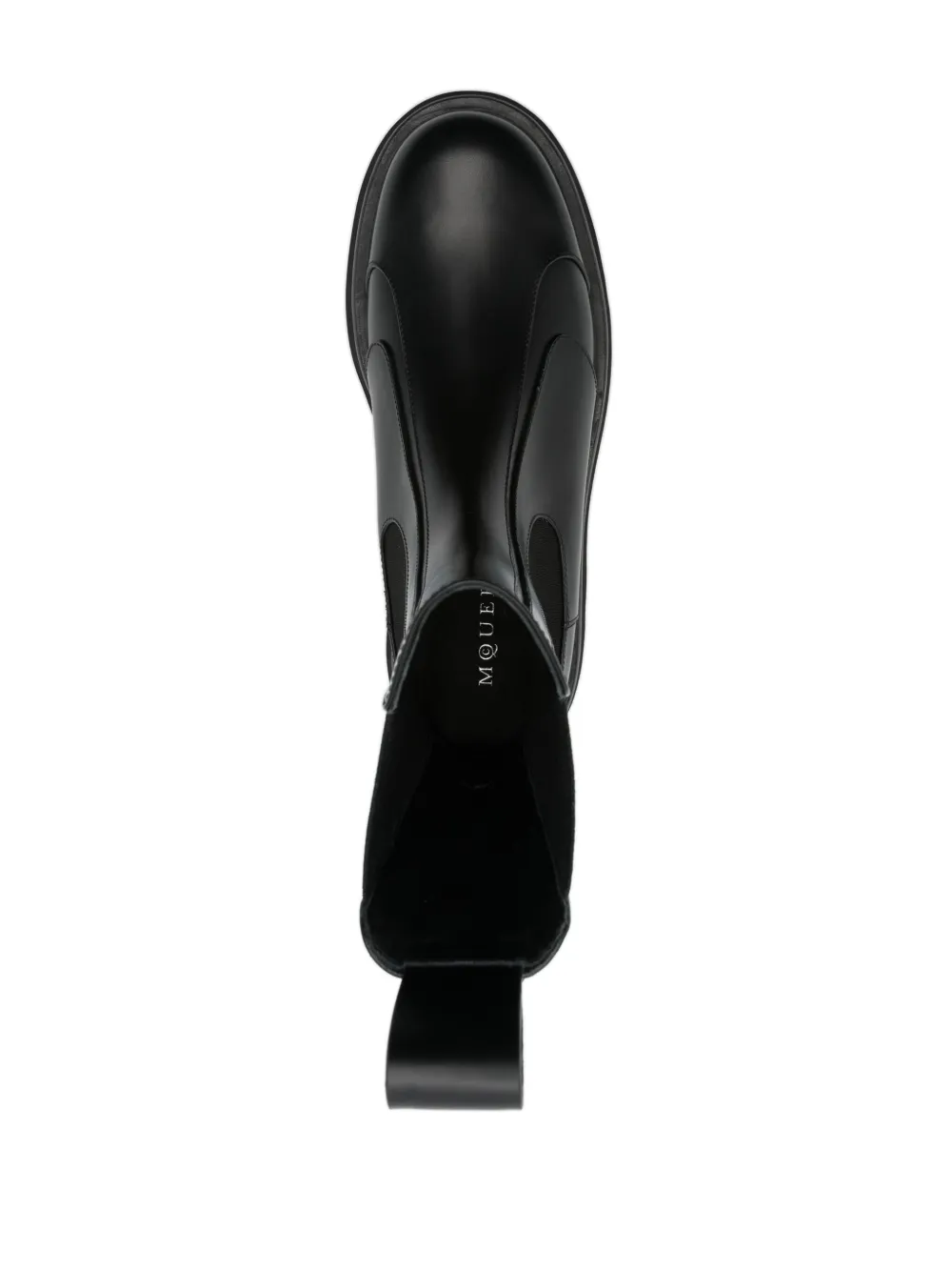 Alexander McQueen leather boots Black