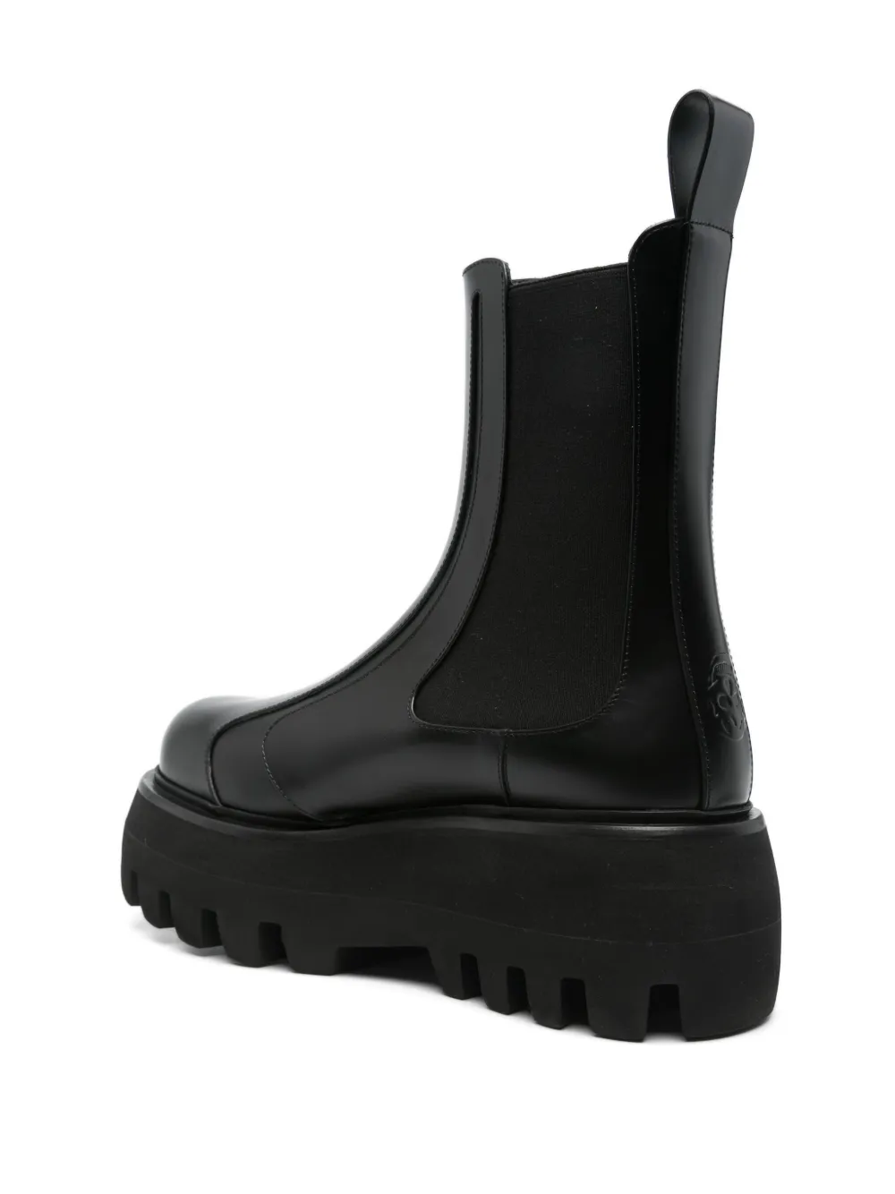 Alexander McQueen leather boots Black