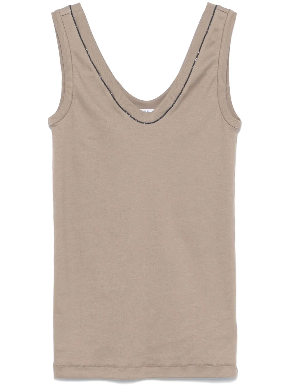 Brunello Cucinelli Monili-chain detailed tank top | Neutrals | Image 1