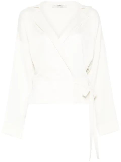 Philosophy Di Lorenzo Serafini wrap blouse