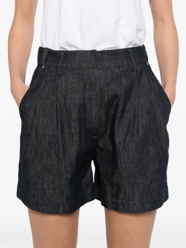 Brunello Cucinelli pleat-detail Shorts | Blue | FARFETCH