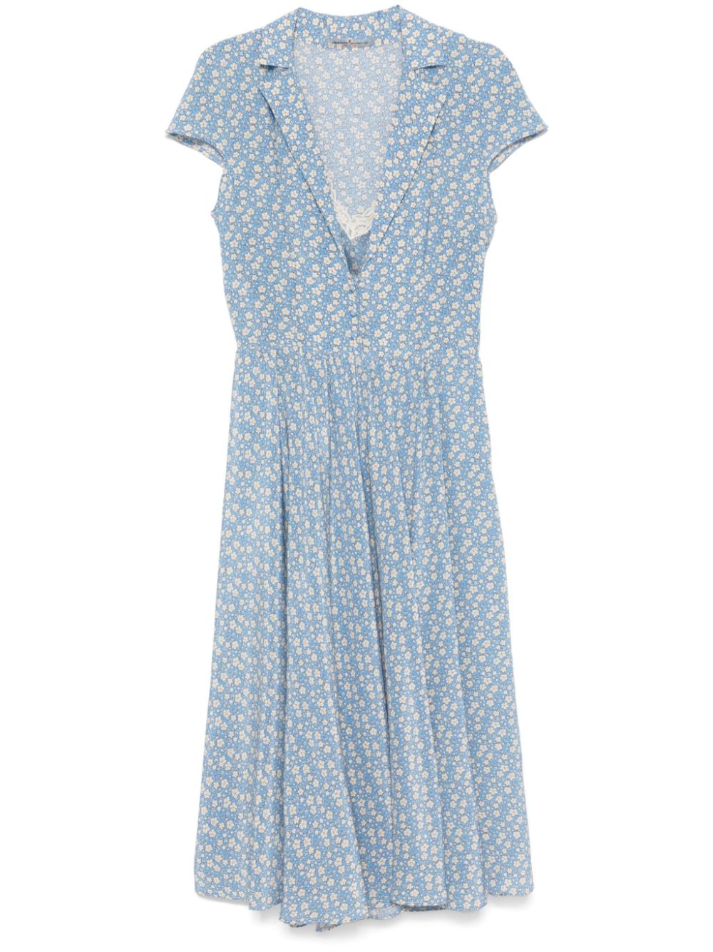 Ermanno Scervino floral midi dress - Blue