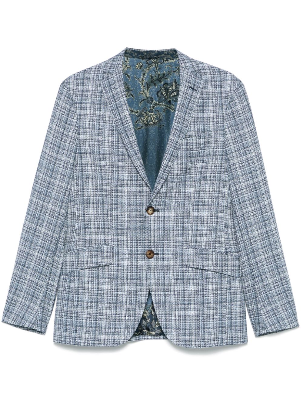 ETRO Blazer met enkele rij knopen Blauw