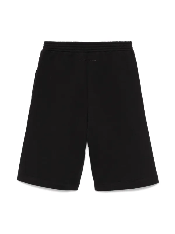 MM6 Maison Margiela Kids Numbers-motif Shorts | Black | FARFETCH