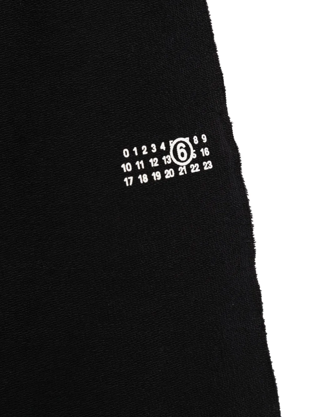 MM6 Maison Margiela Kids Shorts met patroon Zwart
