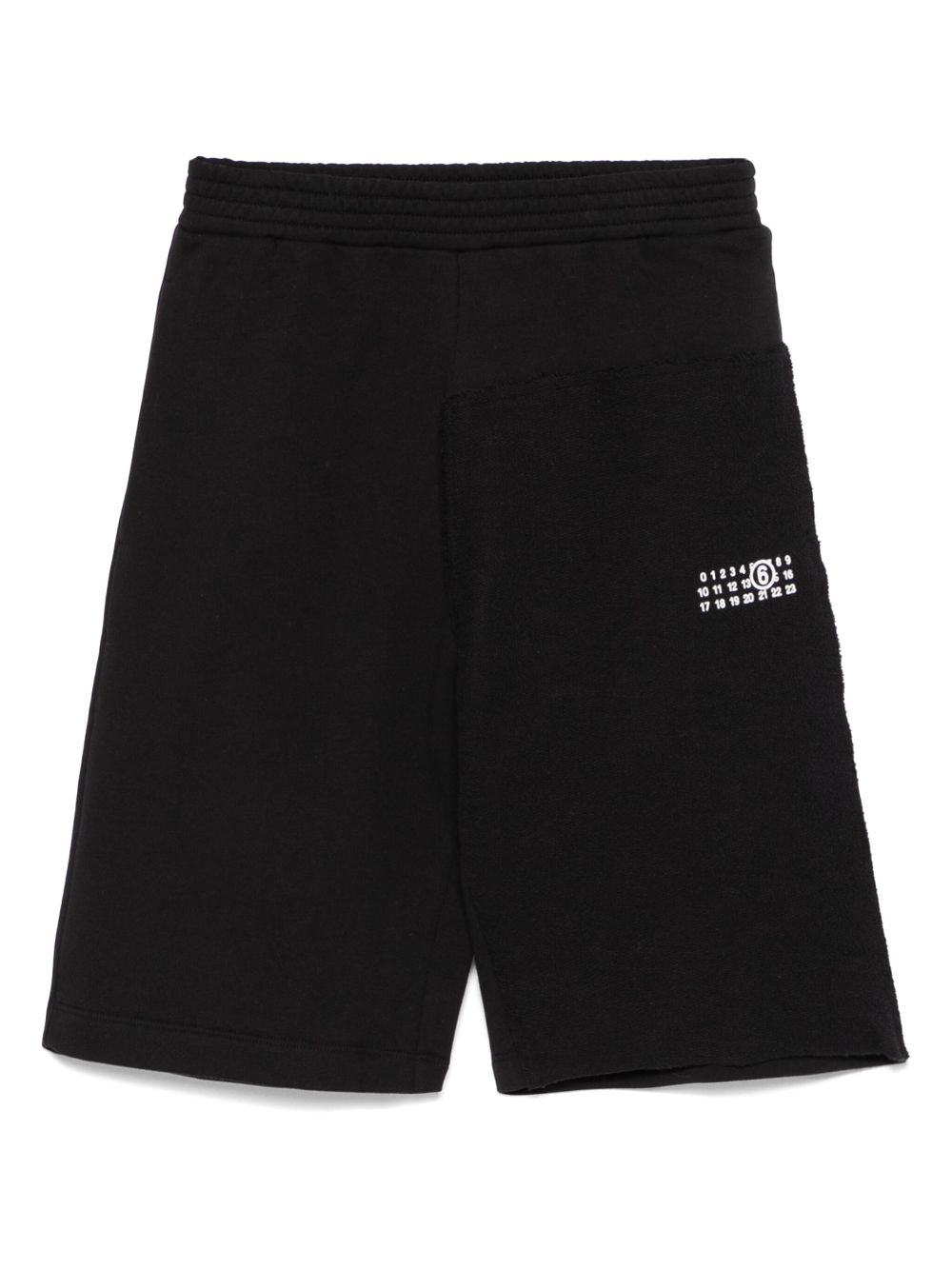 MM6 Maison Margiela Kids Numbers-motif shorts - Black