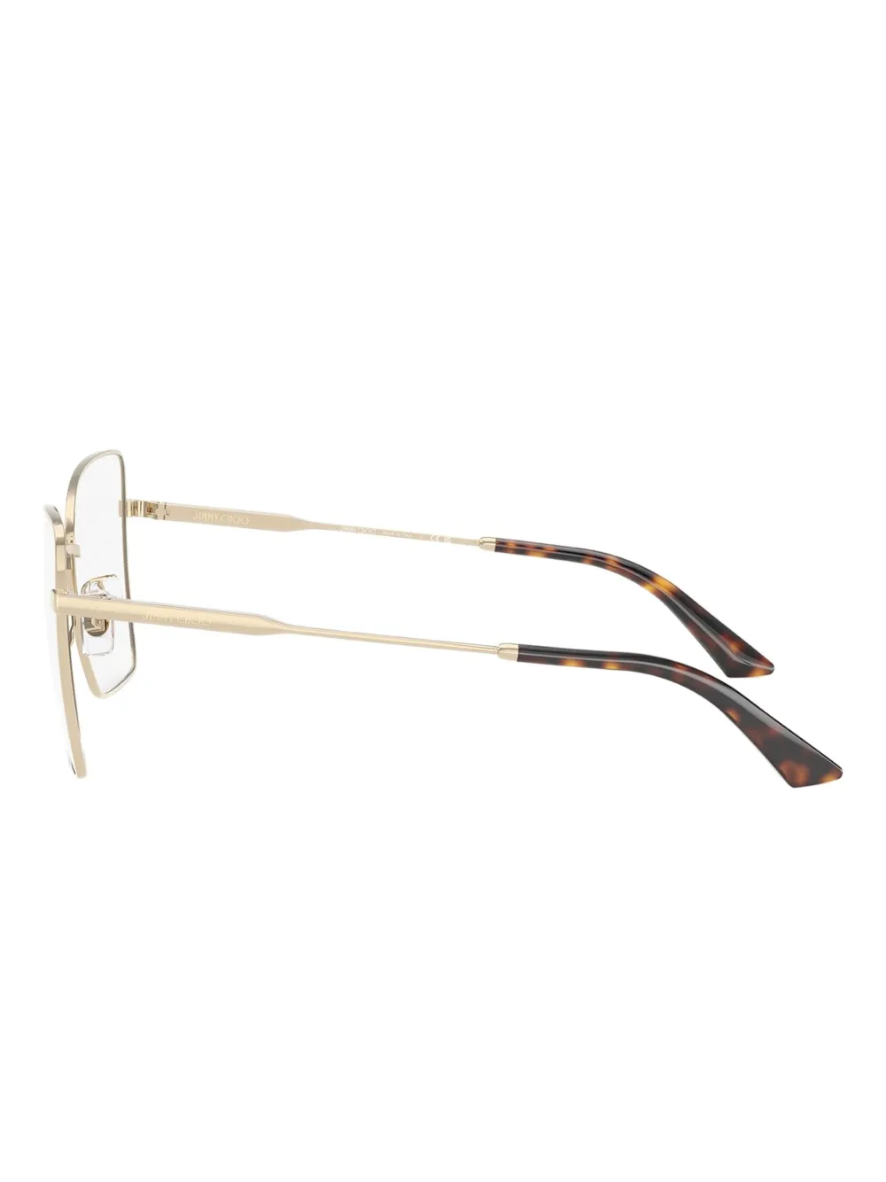 Jimmy Choo Eyewear Bril met geometrisch montuur Goud