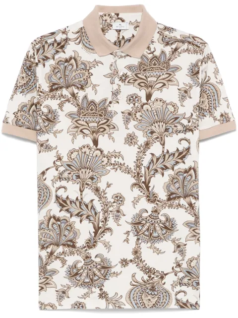 ETRO paisley-print polo shirt