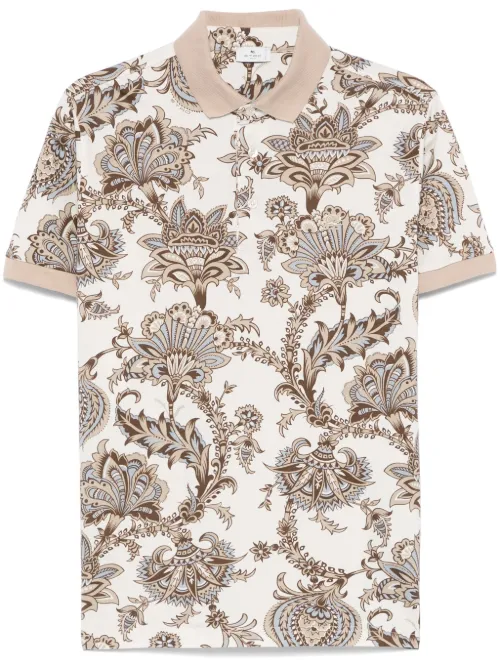 Polo à imprimé cachemire - ETRO - Modalova