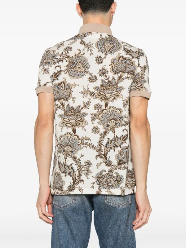 ETRO ペイズリー ポロシャツ | ニュートラル | FARFETCH JP