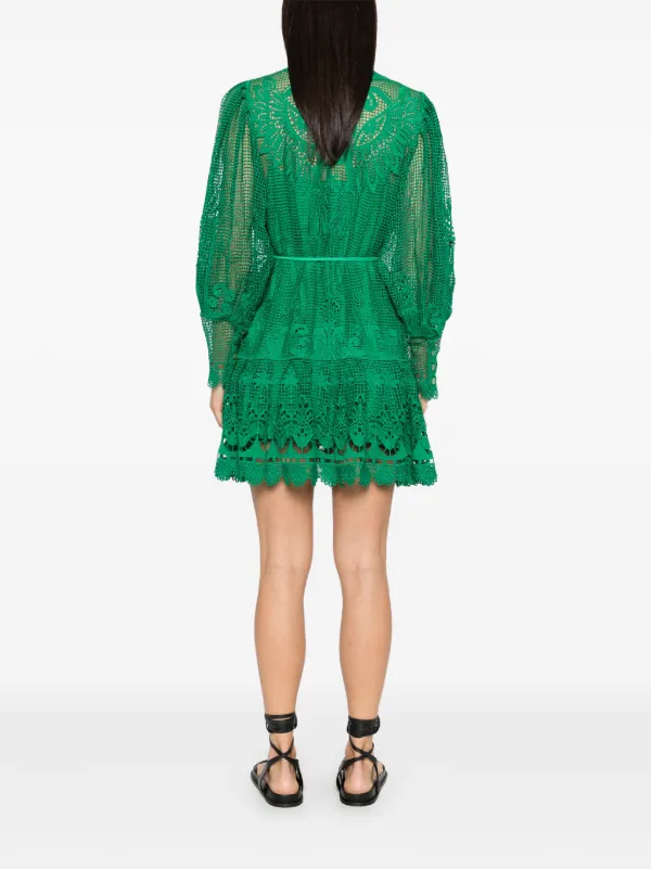FARM Rio Tropical Flight Mini Dress | Green | FARFETCH