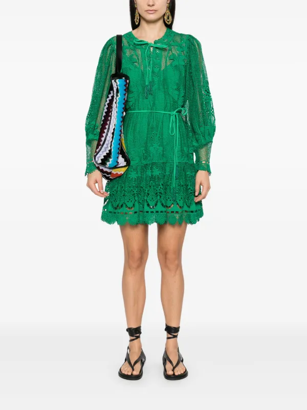 slim fit dress slacks Farm Rio Palermo Green Mini Dress – Serge+ Jane