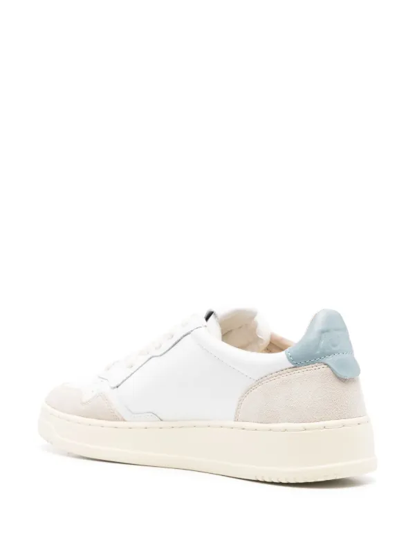 スニーカー AUTRY Women Sneakers AULW LS37 White Autry Medalist Low Sneakers In White Textured Leather With