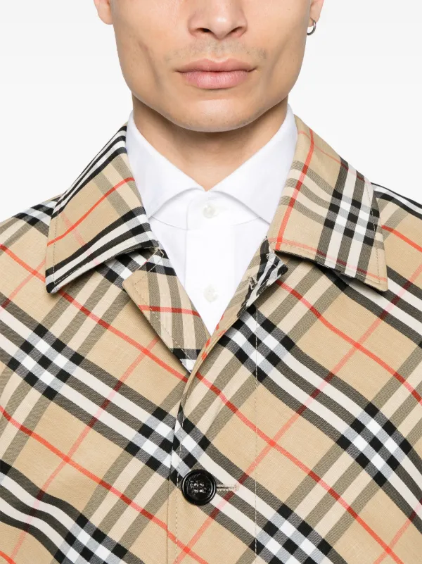 Burberry Vintage Check Coat | Neutrals | FARFETCH TR