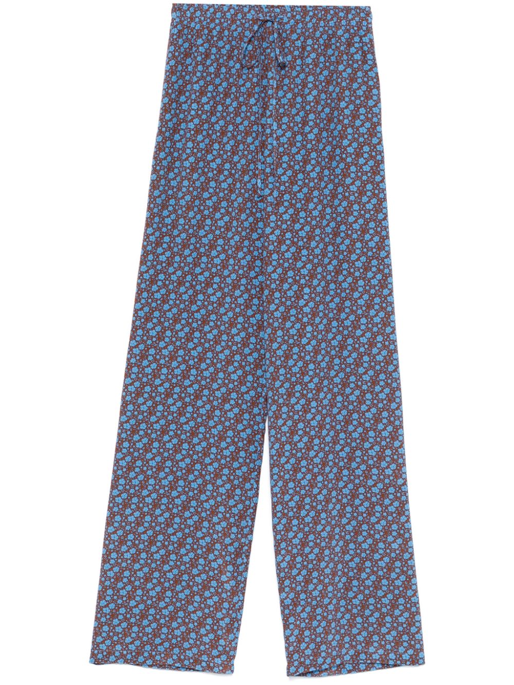 Ermanno Scervino floral-print trousers - Blue