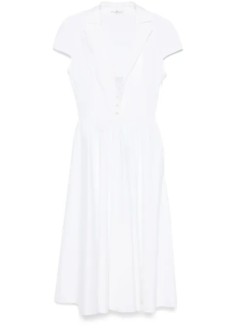 Robe en popeline à coupe mi-longue - Ermanno Scervino - Modalova