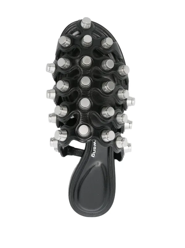 Alexander Wang Rexa Cage Slides | Black | FARFETCH CA