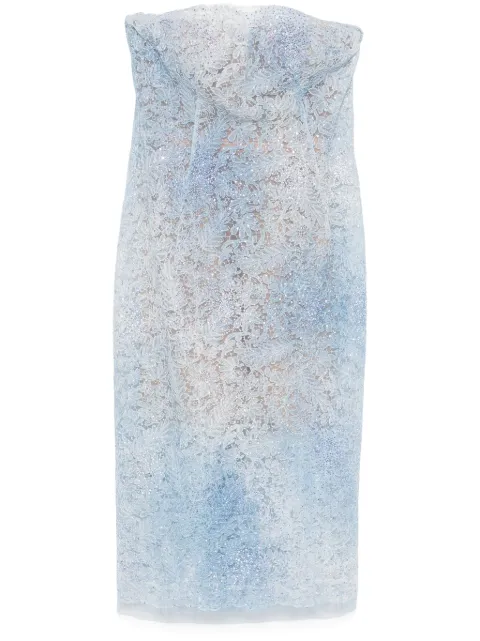 Ermanno Scervino vestido midi estilo bustier de encaje
