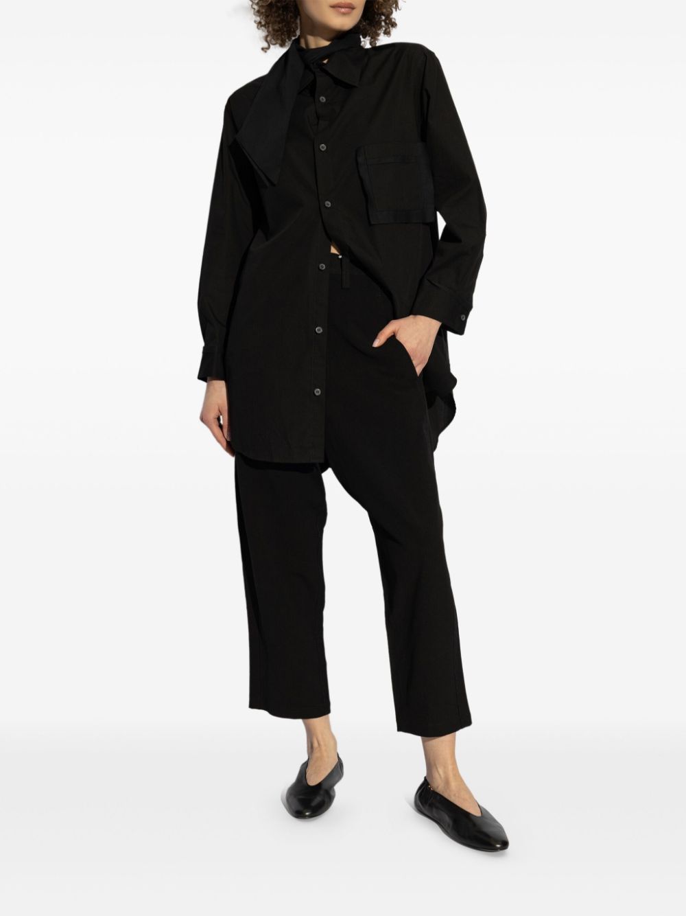 Discord Yohji Yamamoto darted trousers - Zwart