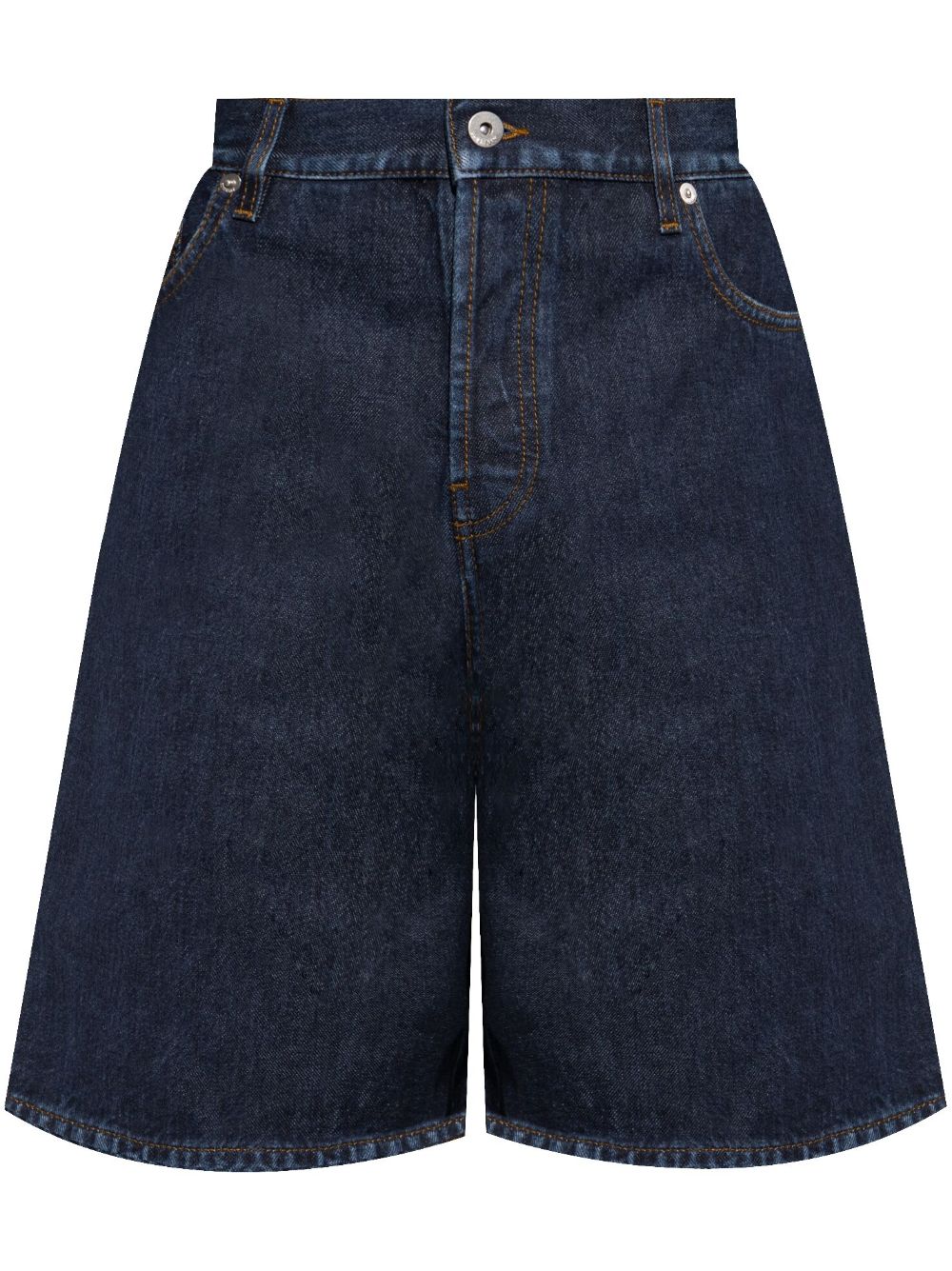 Burberry appliqué denim shorts Blauw