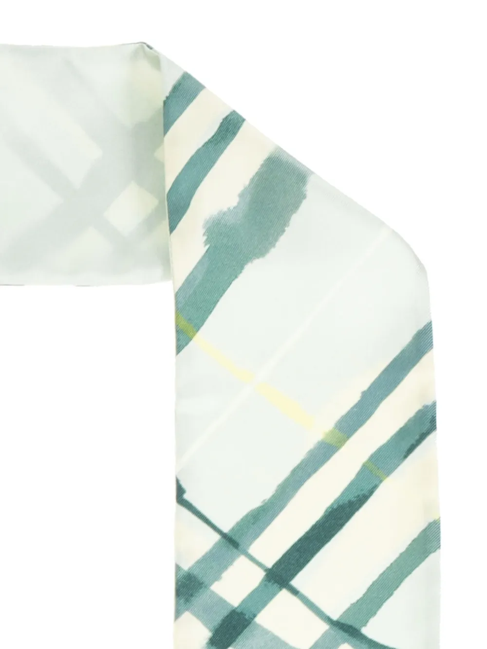 Burberry Kids Geruite sjaal Groen