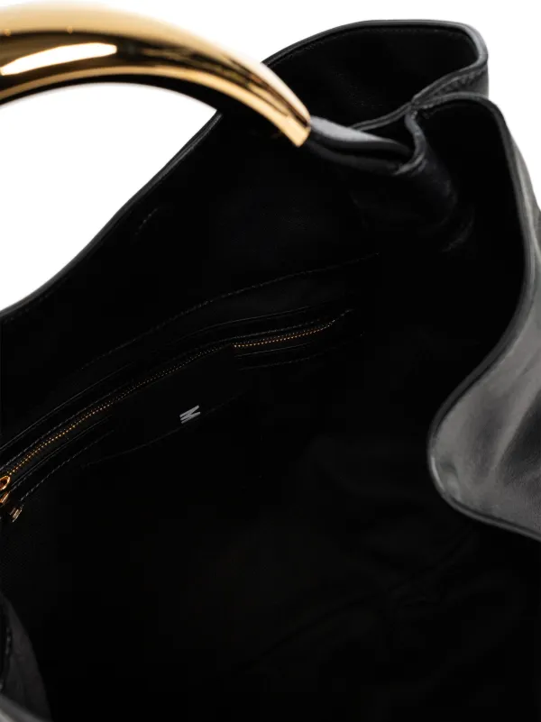 Moschino Tote Handle Me En Gamuza | Negro | FARFETCH CL