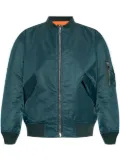 A.P.C. logo-embroidered bomber jacket - Blue