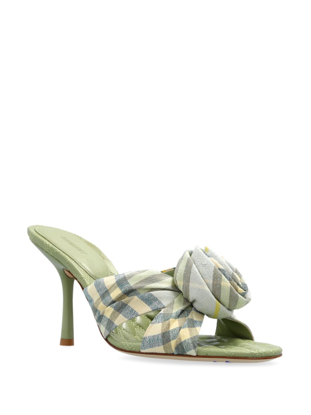 Burberry 90mm Mews Rose mules - Groen