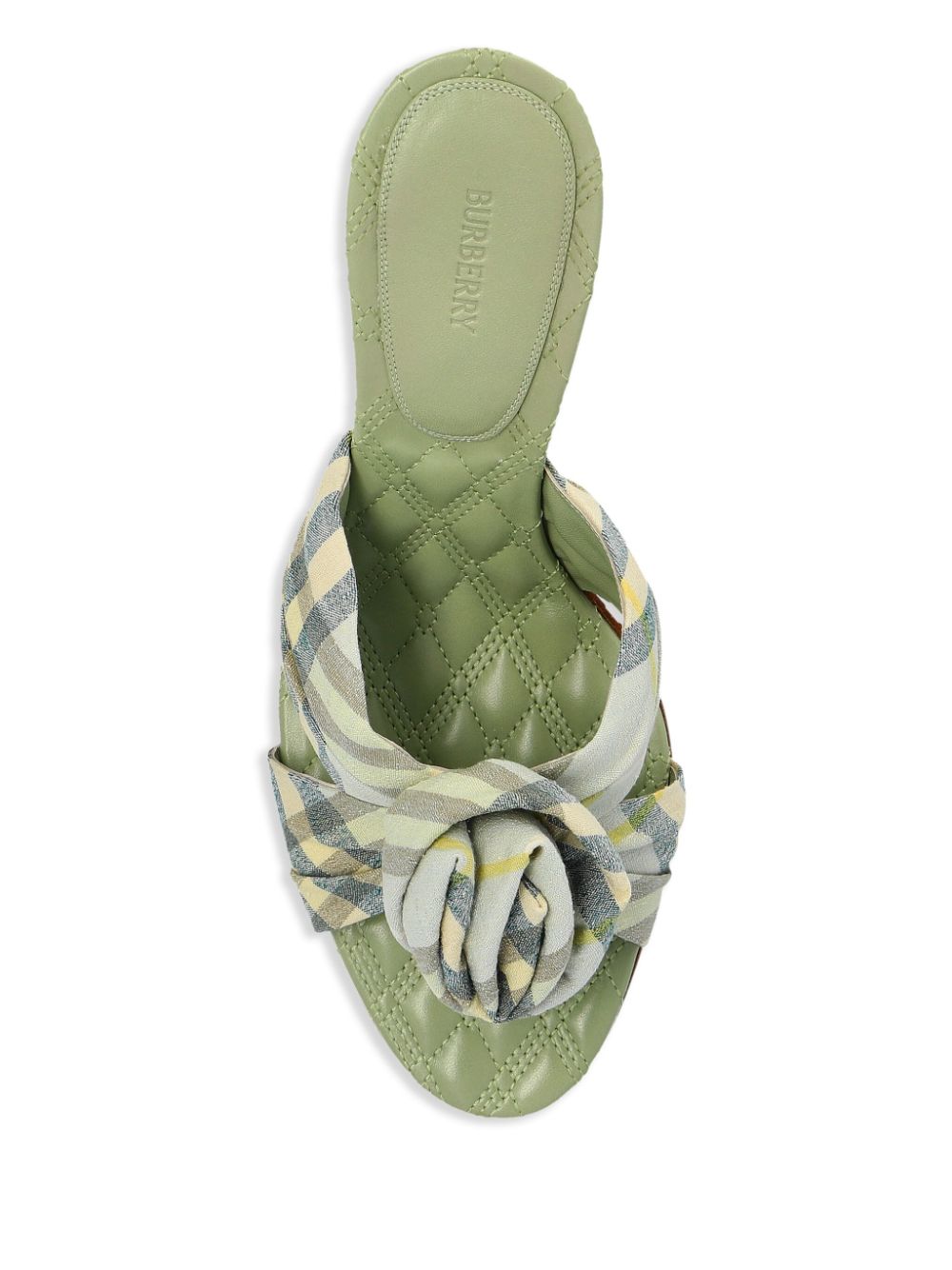 Burberry 90mm Mews Rose mules Groen